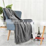 High Quality Double Layers Sherpa Backing Coral Fleece Throw Blanket for Winter thumbnail-6