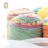High Quality Rainbow 45% Cotton and 55% Acrylic Yarn Combed Yarn Cotton Blended Yarn for Knitting thumbnail-2