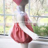 Easter Toddler Girl Romper Baby Embroidery Rabbit Design Jumpsuit Summer Sleeveless Cloth thumbnail-3