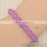Rinbow Color 8MM Malaysian Jade Beads Bracelet for Girl Rosary Chaplet Bead Bracelet Stretch String Bracelet thumbnail-4