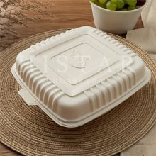 Corn Starch Lunch Boxes Disposable Biodegradable Takeaway Lunch Boxes