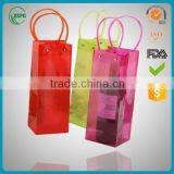 Wholesale Colorful Eco-friendly Clear PVC Wine Ice Bag thumbnail-3