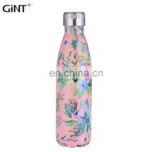 GiNT 500ml Amazon Hot Selling Portable Sports Double Wall Insulated Water Cup Vacuum Flask Thermal Stainless Steel Water Bottles thumbnail-2
