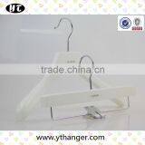 White Wooden Hanger and Pants Hanger for Luxury Garment thumbnail-1