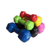 Weight Lifting Body Building Vinyl, Iron Cast and Rubber Coated Hex Dumbbells thumbnail-3