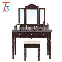 Chic Elegance Set Simple Design Dressing Table With Mirror