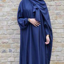 Abaya Women Plain Long Dress Muslim Kaftan Islamic Jilbab Maxi Robe Gown