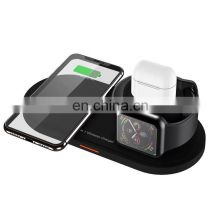 Universal 3 in1 Qi Wireless Charger Pad 10W Fast Charging For Apple Watch iWatch Iphone and TWS Earphone