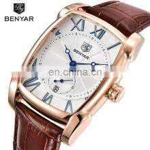 BENYAR 5114M In Stock Buy Watches Online Black Leather Chrono Wristwatch Date Designer For Men Watches