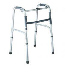 Rollator Walker Adult Single Button Folding Aluminum Walker thumbnail-1