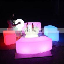 Big Size LED Cube Luminous Huel Bars Tables Battery Rechargeable Furniture Luminous Modern Led Bar Stools thumbnail-2