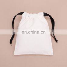 Drawstring Bag Make Up Brush Makeup Canvas Cotton Cosmetic Bag thumbnail-2