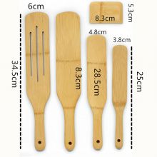 Wholesale bamboo wood spurtle set from China twinkle bamboo manufacturer