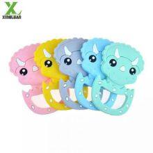 Cartoon Triceratops Children's Chew Toys Safe Food Grade Silicone Baby Molars thumbnail-4