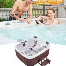 Manufacture Whole Sell Chinese Hot Tub 4 Seater Hot Tubs Outdoor Spa Bathtub thumbnail-6