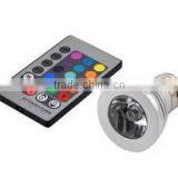 dimmable led spot light 16 Colours + Remote Control