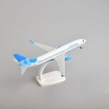 20cm B737 POBEDA With Wheels Metal Aircraft Plane Model Gift thumbnail-2