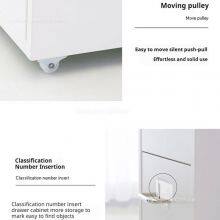 Sky Blue Steel Storage Chest, Eco-Friendly Anti-Rust, Full-extension Drawers, 360-Degree Mobility for Classroom & Pantry, Reliable Supplier HENGNA thumbnail-3