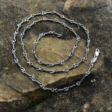 Creative Gothic Thorn Necklace Retro Barbed Wire Collarbone Chain Punk Unisex Jewelry Holiday Party Gift Men Women Accessories thumbnail-1