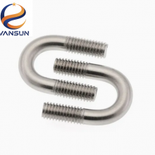 DIN Standard Zinc Plated U-Bolt Pipe Clamp for Electrical Pole and Power Line Fitting Installation thumbnail-3