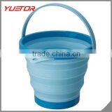 Portable Space Saver Outdoor New Collapsible Silicon Round Water Bucket Container thumbnail-4