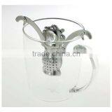 YangJiang Supplier Monkey Shaped Stainless Steel Tea Strainer