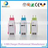 5V 4.2A 4 Port USB Travel Charger. Home Charger With CE FCC Rohs thumbnail-5