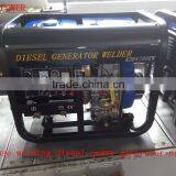 AC Single Phase 2KW/60HZ/110/220V/DC 160A Diesel Welding Generator (KDE6500EW) thumbnail-1