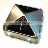 2015 New Style 91x91mm Orbicular Shape Spray Paint Iron Solar Fence Post Cap Light thumbnail-2