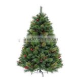 hot selling pine needle with pinecone Christmas trees