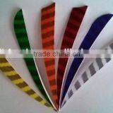 Archery Vanes And Stripe Feather Arrow For Archery Arrow Shooting