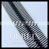 Zebra animal print tape Black and white Delrin Zipper