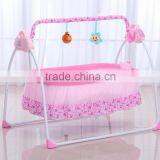 Wholesales Portable Folding Pink Infant Rocking Bed Swing Baby Crib/bed Supplier's Choice