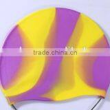 Eco-friendly Rainbow Silicone Swimming Caps for Long Hairs thumbnail-1