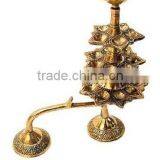 Oil Lamp, Metal Oil Lamp for Prayer, Wedding Oil Lamp thumbnail-1