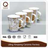 2015 Cute Promotion porcelain tea cups and saucers for sale