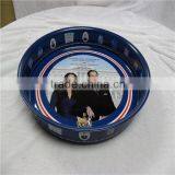 Vivid Color and Colorful Pattern Decorative Round Tin Tray