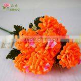 Artrificial Mum Ball With Butterfly Edge Curl Chrysanthemum Flower thumbnail-3