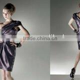 2013 Suzhou Career Dress Short One-shoulder Pleated Party Dress Evening Dress XYY-k47-10 thumbnail-1