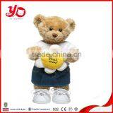 Manufacturer of Youth Olympic Games Mascot, Custom Cute Teddy Bear Plush Toy thumbnail-2