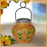 Outdoor Ceramic Crafts Lantern Led Lights Wholesale Garden Solar Led Light thumbnail-3