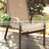 Garden furniture chair aluminum chair patio / hot sale textileen fabric chair stacking outdoor furniture