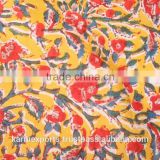2016 Cotton hand block printed bed sheet /Fashion Flower Fabric Painting Top Quality 100% Cotton Bed Sheets