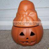 Halloween and Thanksgiving Decor Ceramic Pumpkin Tealight Holder thumbnail-1