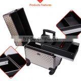 Professional Makeup Trolley Luggage Lighted Cases With Compartments thumbnail-4