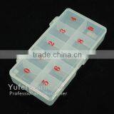 Plastic storage box for 500pcs nail tips /nail storage box