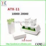 2015 Free Sample Custom Logo Universal 10000mah Portable Mobile Power Bank