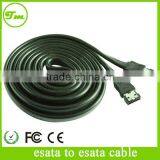 6 Black 3FT 7PIN Shielded ESATA to ESATA External Serial ATA Data Cable Cord