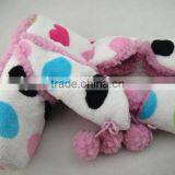 2016 Ladies Fluffy Slipers Boots Dots Sweet Winter Boots Indoor Slipper Boots thumbnail-2
