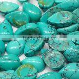 7*5mm Loose Turquoise Pear Lot Cabochon For Setting Opaque Semi Precious Stone